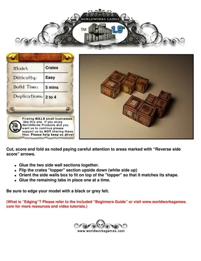 Обложка: crates instructions